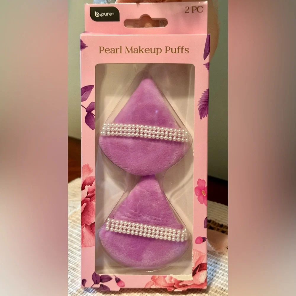 B Pure Makeup Removal Oil & 2pc Pearl Purple Makeup Puffs Set - Picture 4 of 6